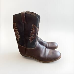 Austin Trading Co Youth Cowboy‎ Boots Brown Western Size Youth Boys 6